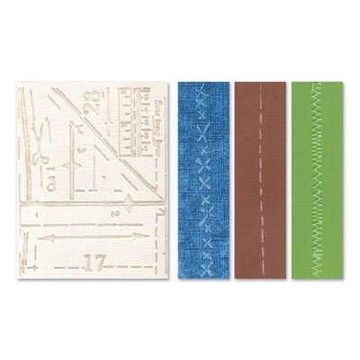 Папки для тиснення Pattern & Stitches Set від Tim Holtz