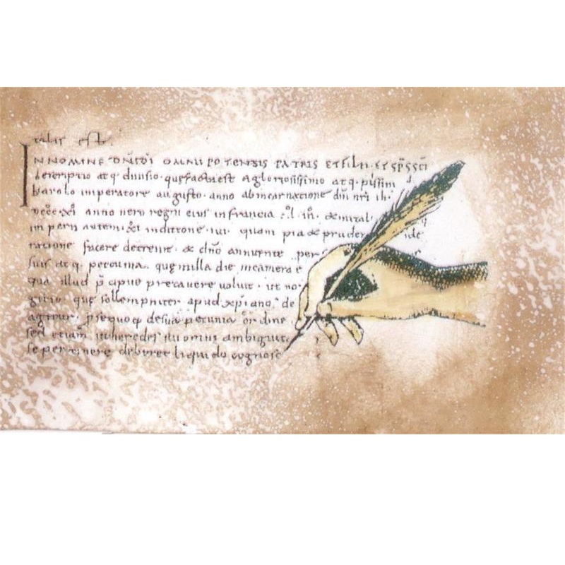 Силиконовый штамп Unfinished Script, La Blanche, 7,5х7,5 см