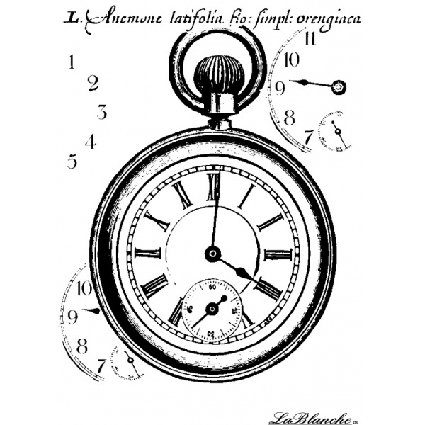 Силиконовый штамп Times, La Blanche, 6х11,5 см