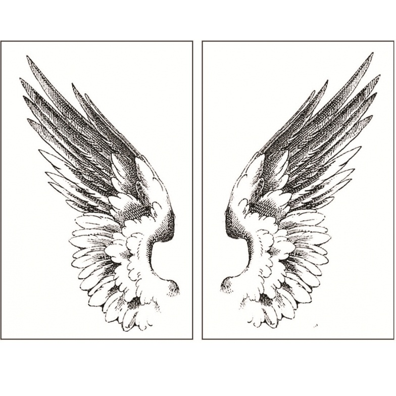 Силиконовый штамп Two Wings, La Blanche, 7,5х10 см
