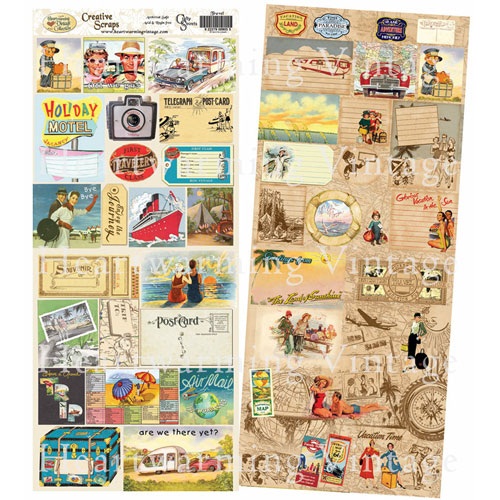 Набор двусторонних изображений Travel от Crafty Secrets