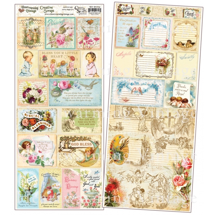 Набор двусторонних изображений Little Blessings от Crafty Secrets