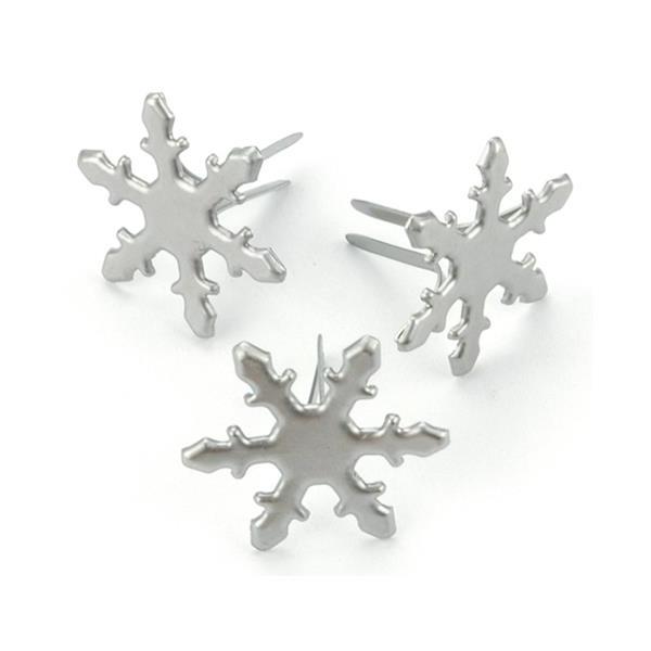 Набір брадс Pewter Snowflakes, Creative Impressions, 50 шт