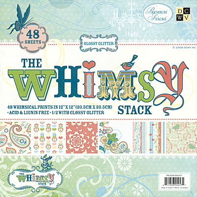 Набір паперу Whimsy, 30х30 см від DCWV, 24 листа