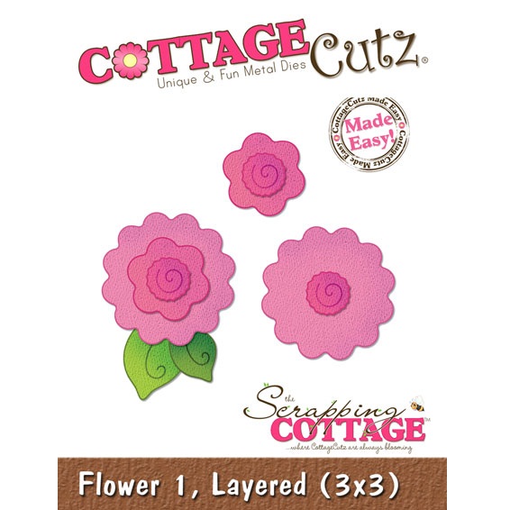 Ніж для вирізання Layered Flower1 від CottageCutz