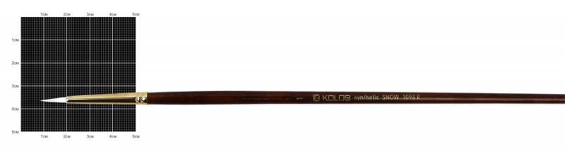 Синтетика круглая, Snow 1098R, № 1, д.р. кисть KOLOS