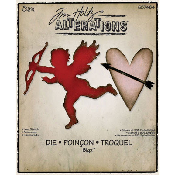 Ніж для вирізання Bigz Die - Love Struck від Tim Holtz