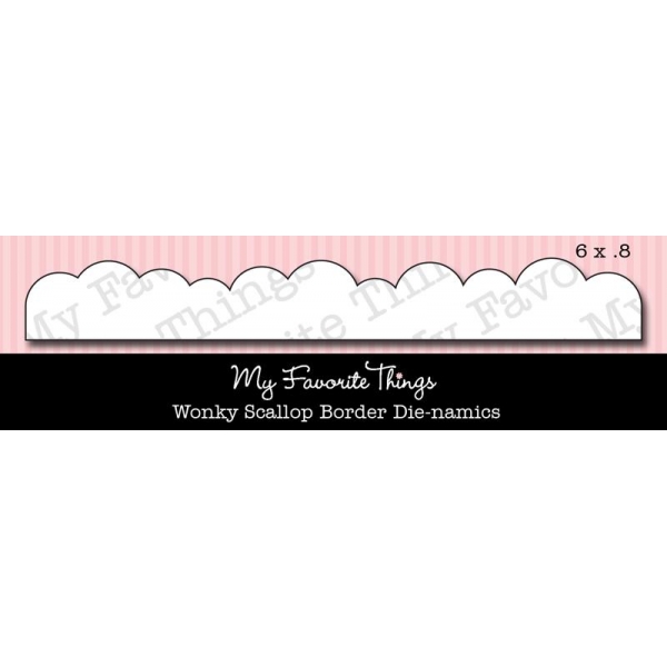 Нож для вырезания Wonky Scallop Border от Die-Namics Die