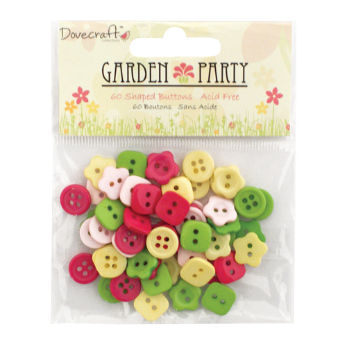 Набір ґудзиків Garden Party, 60 шт. від Dovecraft