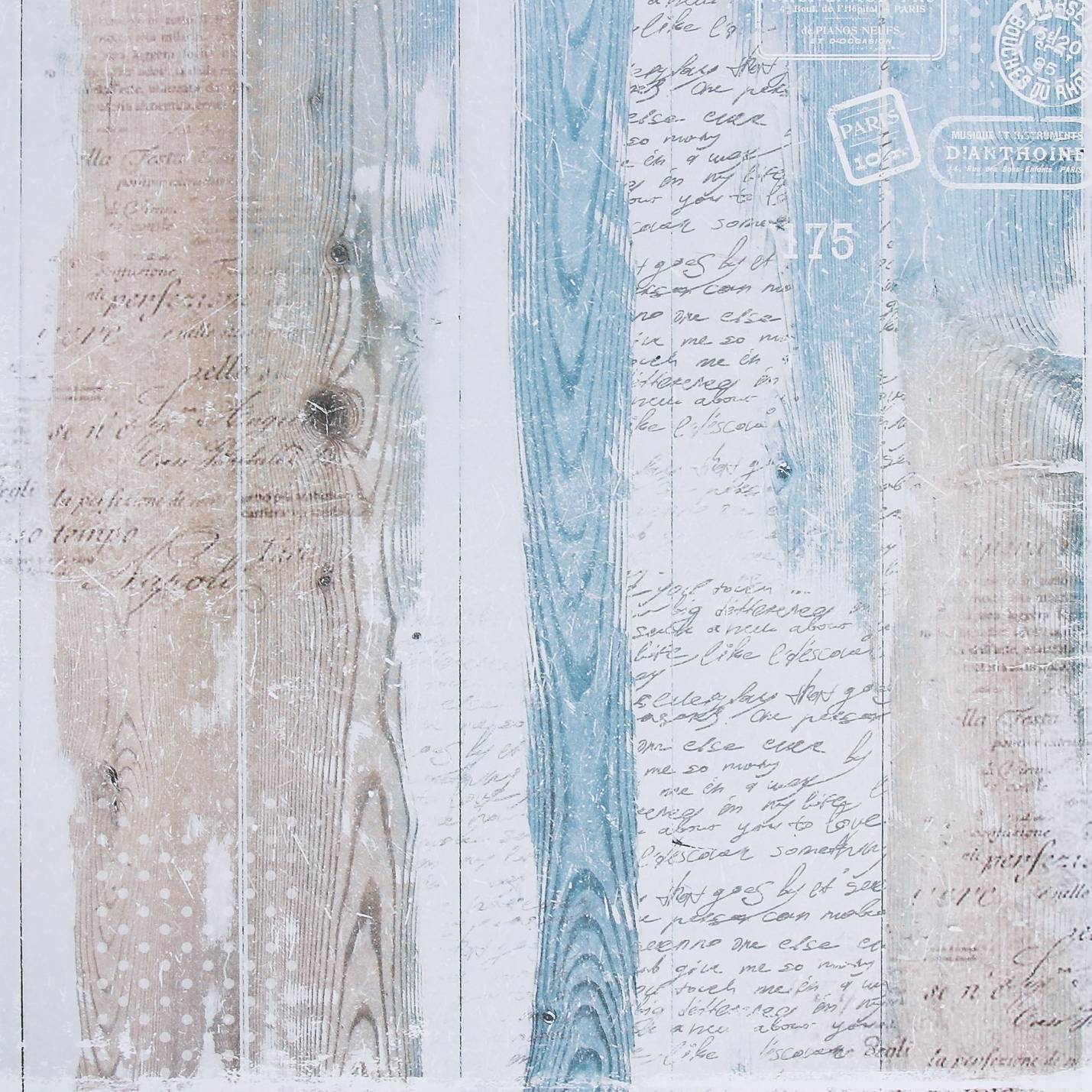 Бумага для скрапбукинга старое письмо, 30,5×32 см, 180 г/м, АртУзор