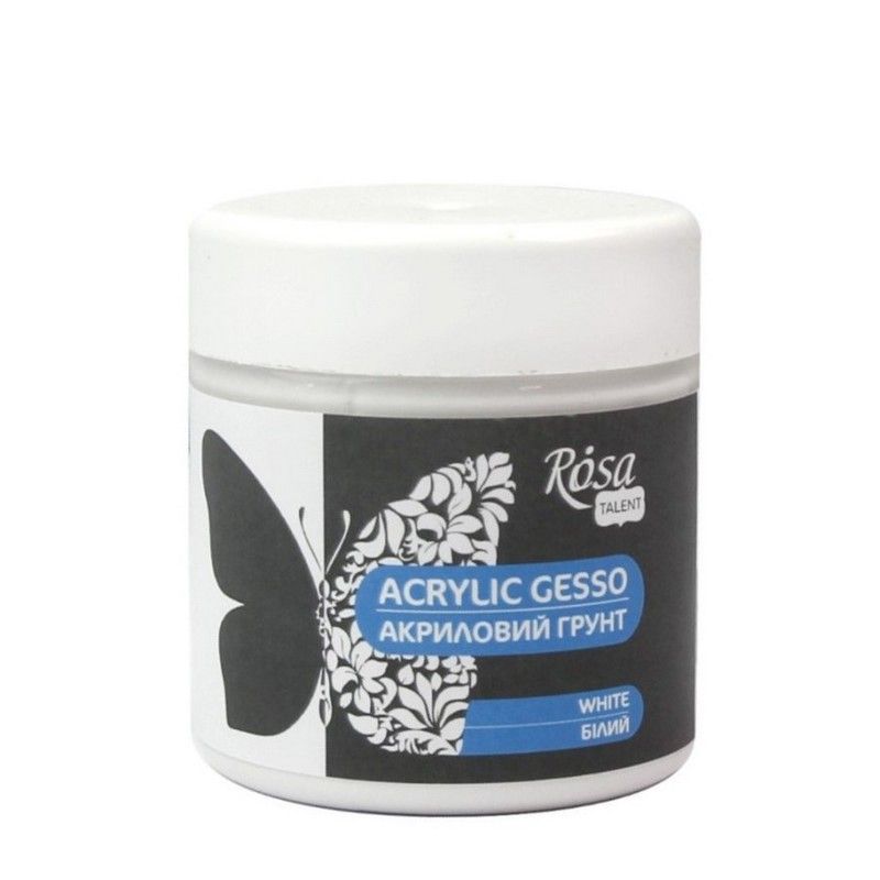 Грунт для декора акриловый, Белый, 150 мл, ROSA TALENT
