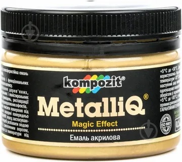 Емаль акрилова Metalliq Kompozit (золото, 100 грамм), ART Kompozit 