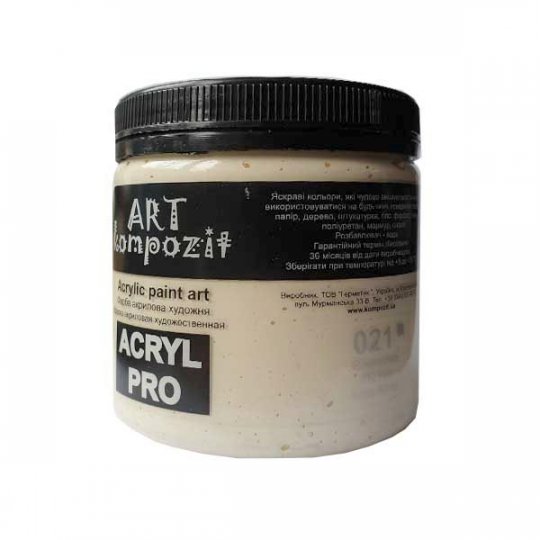 Краска художественная, 0,43 л, 021 слоновая кость, Art Kompozit