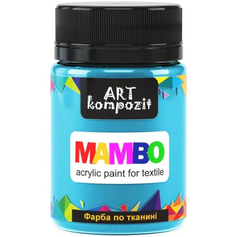 Краска по ткани, Mambo, 50 мл, 57 голубая лагуна, Art Kompozit