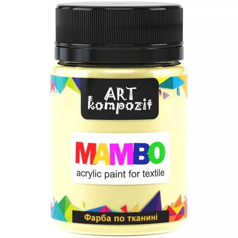 Краска по ткани, Mambo, 50 мл, 2 слоновая кость, Art Kompozit