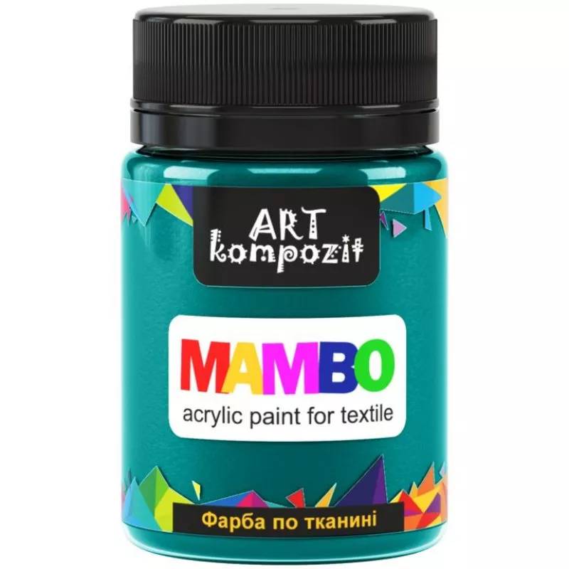 Фарба по тканині, Mambo, 50 мл, 13 зелений темний, Art Kompozit