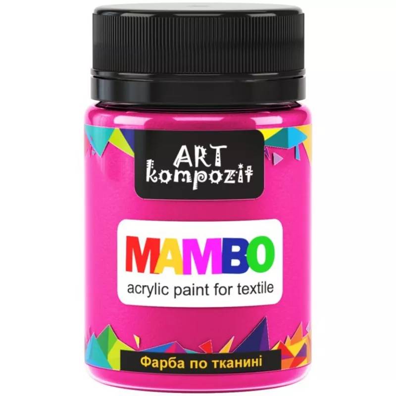 Краска по ткани, Mambo, 50 мл, 84 флуоресцентный розовый, Art Kompozit