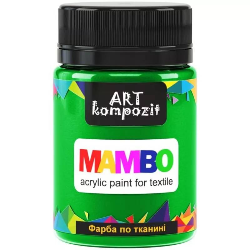 Фарба по тканині, Mambo, 50 мл, 11 жовто-зелений, Art Kompozit