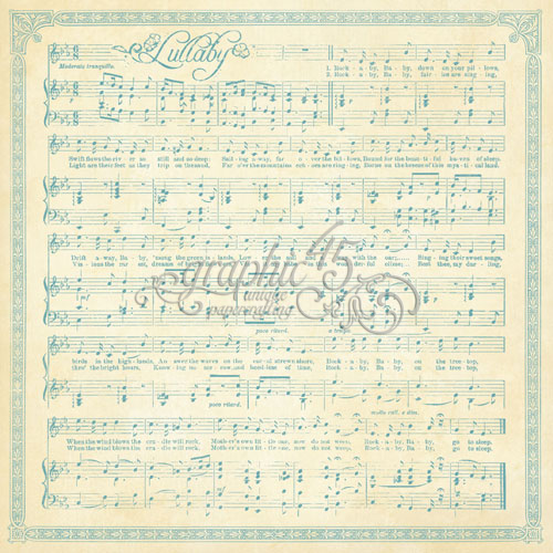 Двосторонній папір Little Darlings 30x30 см від Graphic 45