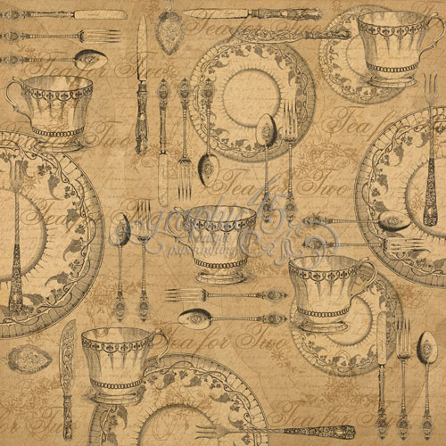 Крафт-бумага Tea for Two 30x30 см от Graphic 45