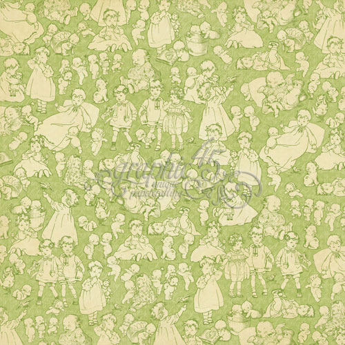 Двусторонняя бумага Kewpie Cute 30x30 см от Graphic 45