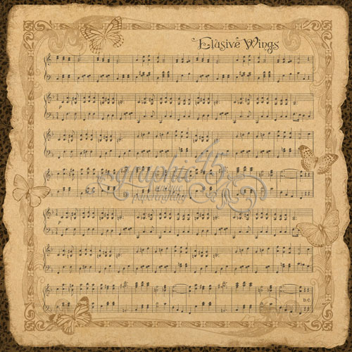 Крафт-бумага Elusive Wings 30x30 см от Graphic 45