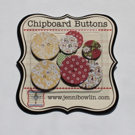 Набор картонных пуговиц Chipboard Buttons - Front Porch от Jenni Bowlin