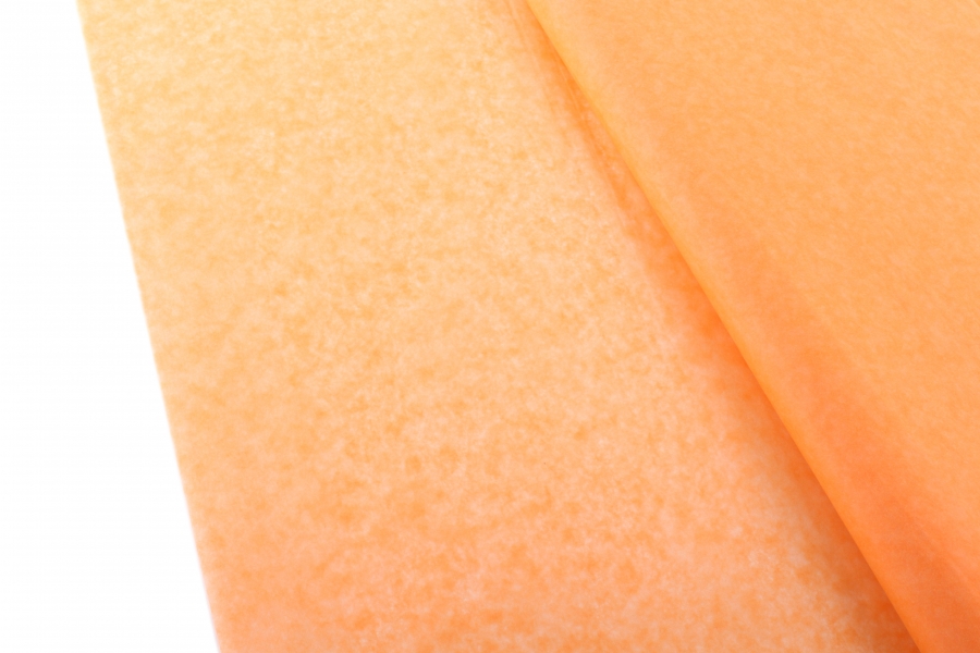 Папирусная бумага тишью, 75х50см, 18 г/м2, светло-оранжевый