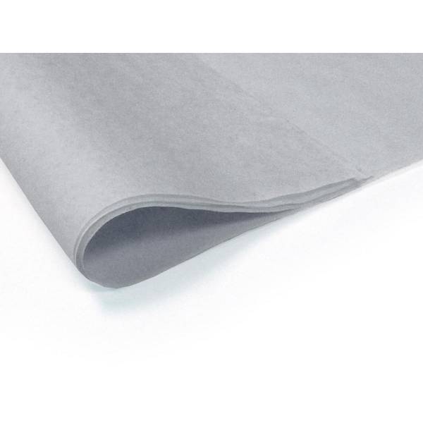 Тишью бумага, 75х50 см, 18 г/м2, серый