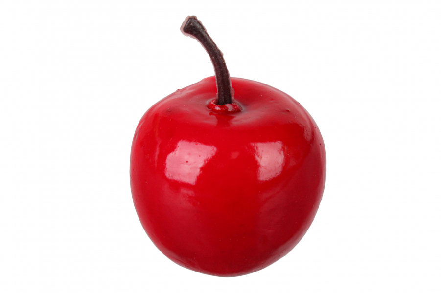 Яблоко декоративное, 1 шт, красный, 3,5 см