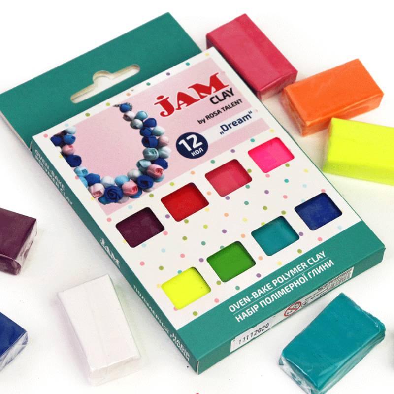 Набір пластики, Dream, 12х20г, Jam Clay