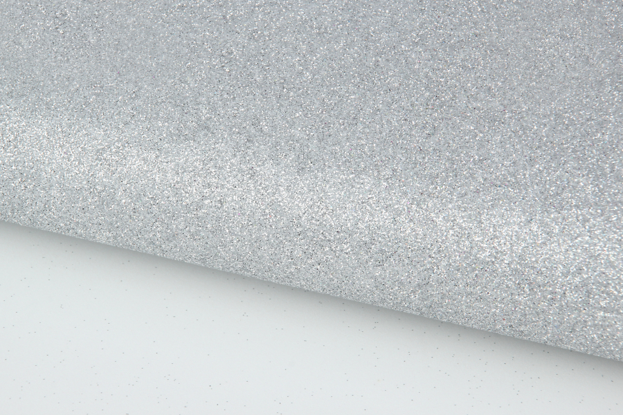 Фоаміран листовий з глітером, 70х50 см, 1 мм, срібло
