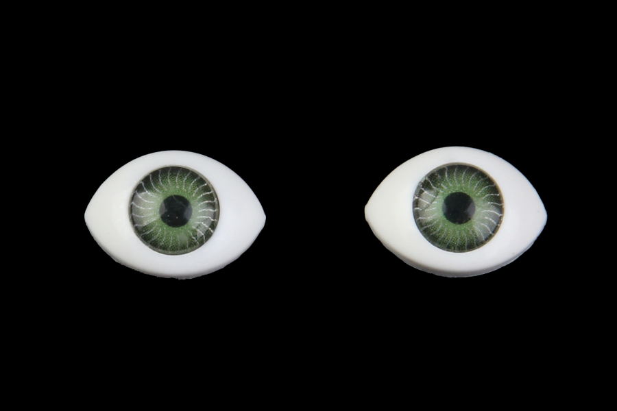 Глазки для кукол и игрушек, 1 пара, зелёные, 12 мм