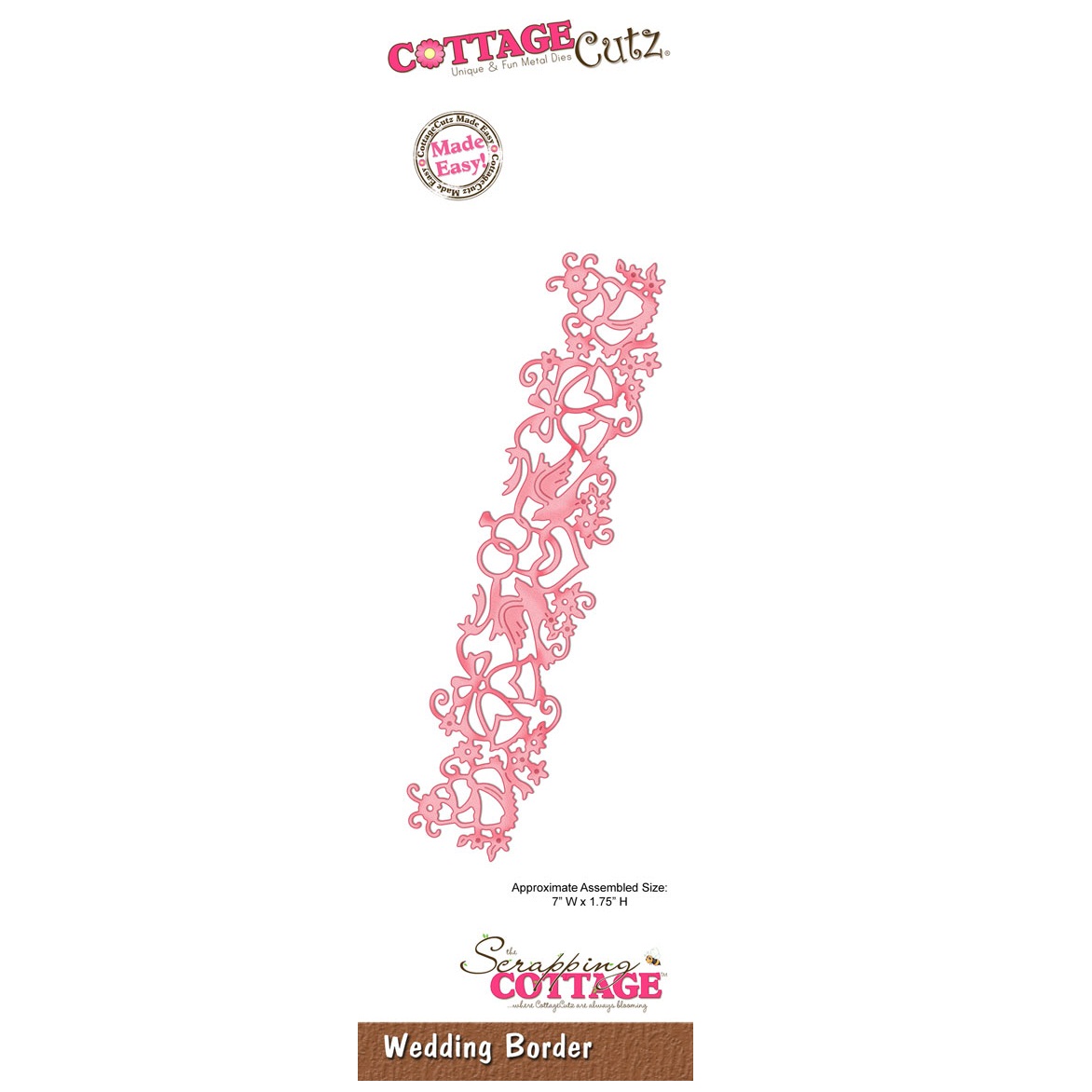 Ніж для вирізання Wedding від CottageCutz