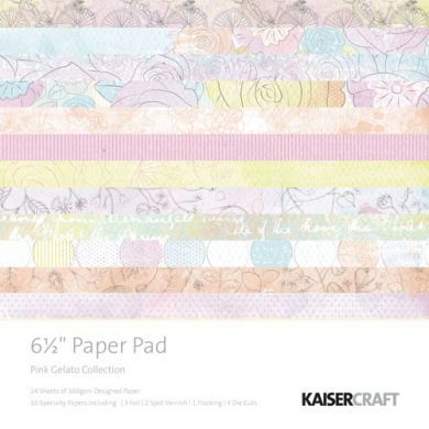 Набор бумаги Pink Gelato 16х16 см 40 листов от Kaisercraft