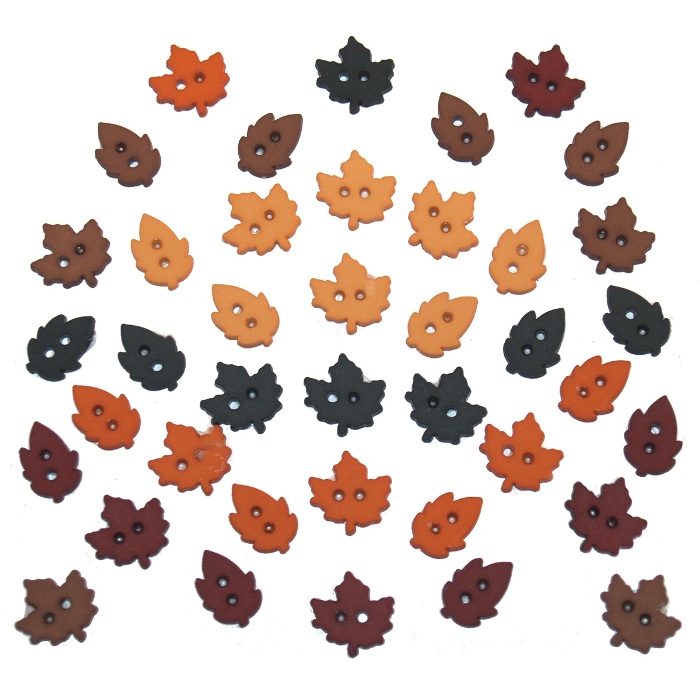 Набір ґудзиків Tiny Raking Leaves від Dress It Up, 35 шт