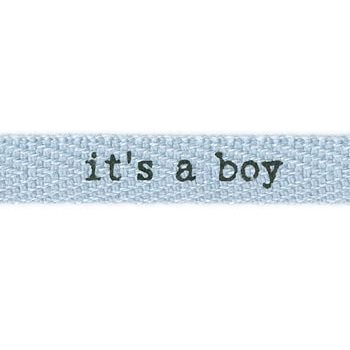 Бавовняна стрічка It's a Boy від Creative Impressions, 10 мм, 90 см