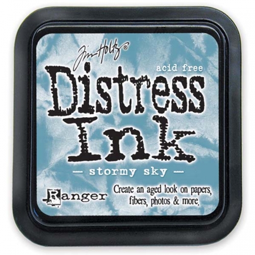 Краска для штампинга Distress Pad - Stormy Sky от Tim Holtz