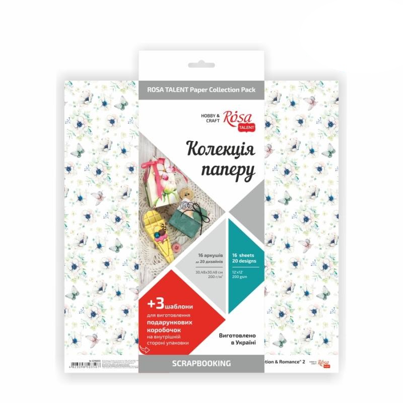 Набор бумаги для скрапа Emotion & Romance 16л, Rosa