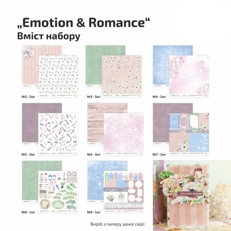 Набор бумаги для скрапа Emotion & Romance 16л, Rosa