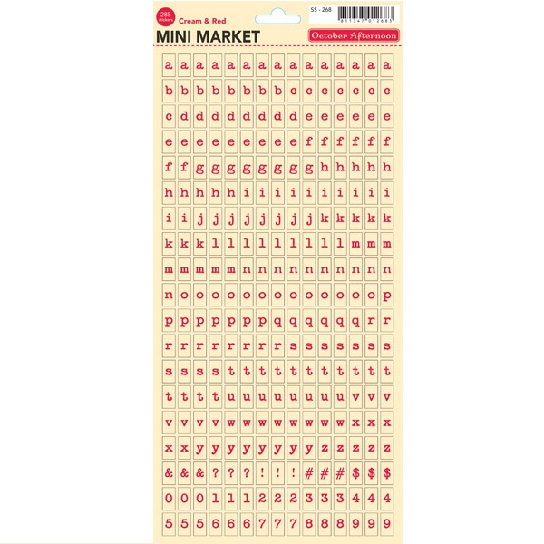 Лист наклейок Mini Market Stickers від October Afternoon