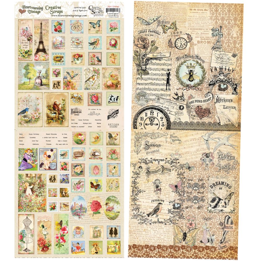 Набір двосторонніх зображень Mini Vintage від Crafty Secrets