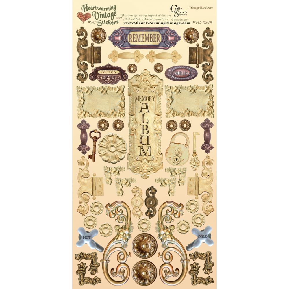 Набір наклейок Vintage Hardware від Crafty Secrets, 15x30 см