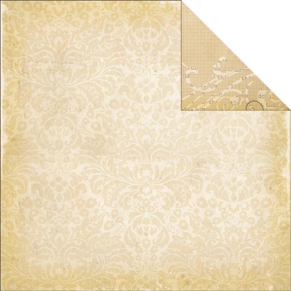 Двусторонняя бумага Damask Flourish 30х30 см от Simple Stories