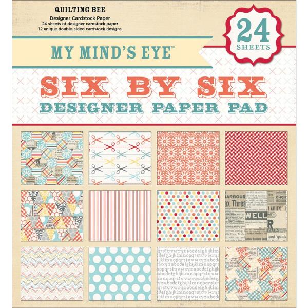 Набір паперу Quilting Bee 15х15 см 12 аркушів від My Minds Eye