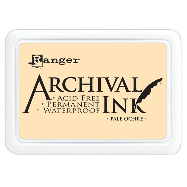 Перманентные чернила для штампинга Archival Ink Pale Ochre от Ranger