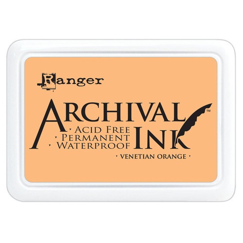 Перманентные чернила для штампинга Archival Ink Venetian Orange от Ranger