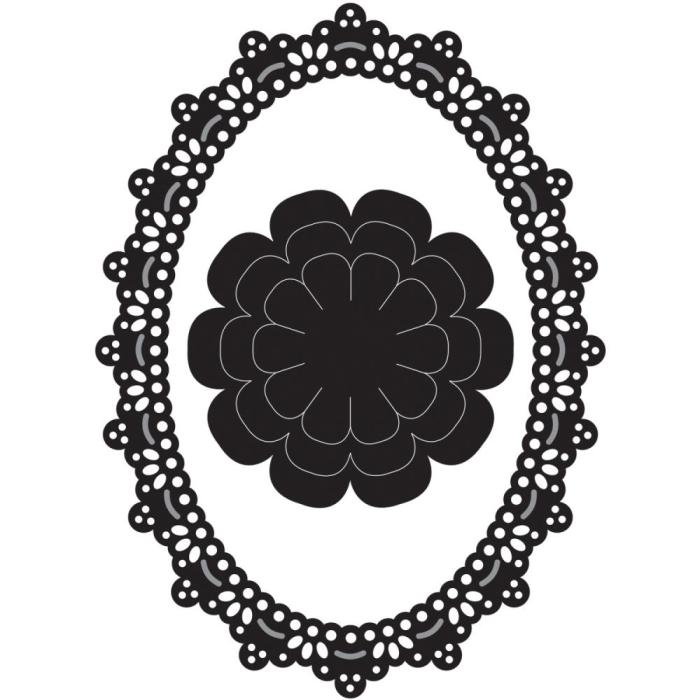 Набор ножей для вырезания Lacey Oval & Flower, 2 шт от Marianne Design
