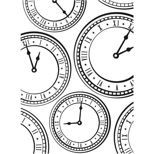 Папка для тиснення Clock Background від Darice