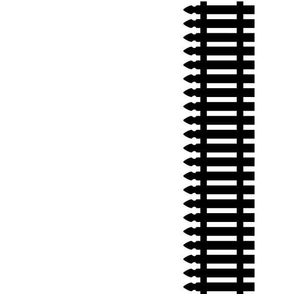 Папка для тиснения Picket Fence Along Bottom от Darice